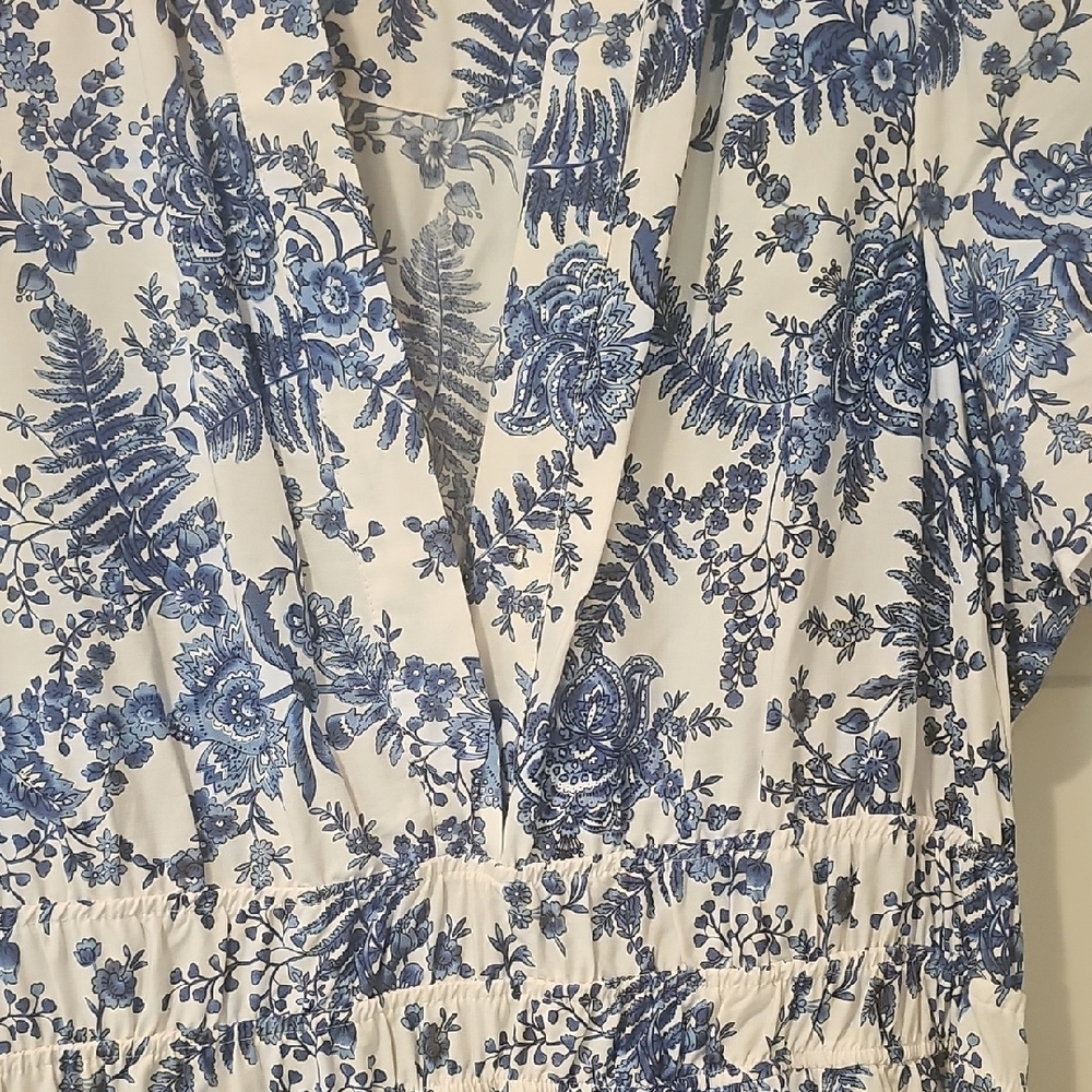 Anthropologie Blue and White Maxi Dress - Picture 4 of 6